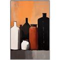 Picture of Still Life Symphony in Peach _GroupedProduct_Rectangle_Portrait_Canvas_Framed_