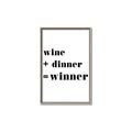 Picture of Wine Dinner Winner _GroupedProduct_Rectangle_Portrait_Canvas_Framed_