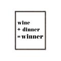 Picture of Wine Dinner Winner _GroupedProduct_Rectangle_Portrait_Canvas_Framed_