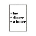 Picture of Wine Dinner Winner _GroupedProduct_Rectangle_Portrait_Canvas_Framed_