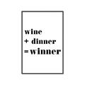 Picture of Wine Dinner Winner _GroupedProduct_Rectangle_Portrait_Canvas_Framed_