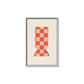 Picture of Mosaic of Peach Vase _GroupedProduct_Rectangle_Portrait_Canvas_Framed_