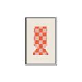Picture of Mosaic of Peach Vase _GroupedProduct_Rectangle_Portrait_Canvas_Framed_