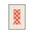 Picture of Mosaic of Peach Vase _GroupedProduct_Rectangle_Portrait_Canvas_Framed_