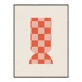 Picture of Mosaic of Peach Vase _GroupedProduct_Rectangle_Portrait_Canvas_Framed_