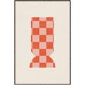 Picture of Mosaic of Peach Vase _GroupedProduct_Rectangle_Portrait_Canvas_Framed_
