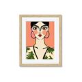 Picture of Peachy Elegance _GroupedProduct_Rectangle_Portrait_Framed_Matted_