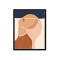 Picture of Figurative Half Face _GroupedProduct_Rectangle_Portrait_Framed_Matted_