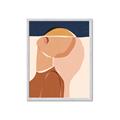 Picture of Figurative Half Face _GroupedProduct_Rectangle_Portrait_Framed_Matted_