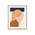 Picture of Figurative Half Face _GroupedProduct_Rectangle_Portrait_Framed_Matted_