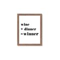 Picture of Wine Dinner Winner _GroupedProduct_Rectangle_Portrait_Framed_Matted_