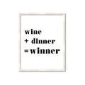 Picture of Wine Dinner Winner _GroupedProduct_Rectangle_Portrait_Framed_Matted_