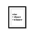 Picture of Wine Dinner Winner _GroupedProduct_Rectangle_Portrait_Framed_Matted_