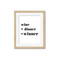 Picture of Wine Dinner Winner _GroupedProduct_Rectangle_Portrait_Framed_Matted_
