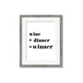 Picture of Wine Dinner Winner _GroupedProduct_Rectangle_Portrait_Framed_Matted_