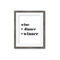 Picture of Wine Dinner Winner _GroupedProduct_Rectangle_Portrait_Framed_Matted_
