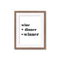 Picture of Wine Dinner Winner _GroupedProduct_Rectangle_Portrait_Framed_Matted_
