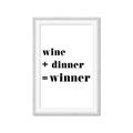 Picture of Wine Dinner Winner _GroupedProduct_Rectangle_Portrait_Framed_Matted_