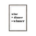 Picture of Wine Dinner Winner _GroupedProduct_Rectangle_Portrait_Framed_Matted_