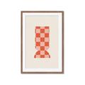 Picture of Mosaic of Peach Vase _GroupedProduct_Rectangle_Portrait_Framed_Matted_