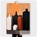 Picture of Still Life Symphony in Peach _GroupedProduct_Rectangle_Portrait_Canvas_