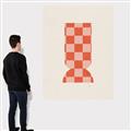 Picture of Mosaic of Peach Vase _GroupedProduct_Rectangle_Portrait_Canvas_