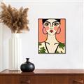 Picture of Peachy Elegance _GroupedProduct_Rectangle_Portrait_Canvas_Framed_