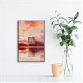 Picture of Tranquil Landscape Tapestry _GroupedProduct_Rectangle_Portrait_Canvas_Framed_