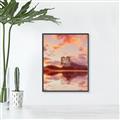 Picture of Tranquil Landscape Tapestry _GroupedProduct_Rectangle_Portrait_Canvas_Framed_