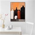 Picture of Still Life Symphony in Peach _GroupedProduct_Rectangle_Portrait_Canvas_Framed_