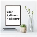 Picture of Wine Dinner Winner _GroupedProduct_Rectangle_Portrait_Canvas_Framed_