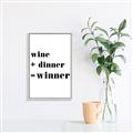 Picture of Wine Dinner Winner _GroupedProduct_Rectangle_Portrait_Canvas_Framed_