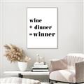 Picture of Wine Dinner Winner _GroupedProduct_Rectangle_Portrait_Canvas_Framed_