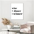 Picture of Wine Dinner Winner _GroupedProduct_Rectangle_Portrait_Canvas_Framed_