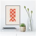 Picture of Mosaic of Peach Vase _GroupedProduct_Rectangle_Portrait_Canvas_Framed_