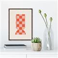 Picture of Mosaic of Peach Vase _GroupedProduct_Rectangle_Portrait_Canvas_Framed_