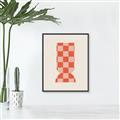 Picture of Mosaic of Peach Vase _GroupedProduct_Rectangle_Portrait_Canvas_Framed_