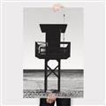 Picture of Guard's Post in the Beach _GroupedProduct_Rectangle_Portrait_Photography _GroupedProduct_Rectangle_Portrait_Canvas_