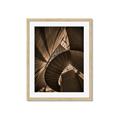 Picture of Muted Sun's Rays on Stairs _GroupedProduct_Rectangle_Portrait_Photography _GroupedProduct_Rectangle_Portrait_Framed_Matted_