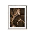 Picture of Muted Sun's Rays on Stairs _GroupedProduct_Rectangle_Portrait_Photography _GroupedProduct_Rectangle_Portrait_Framed_Matted_