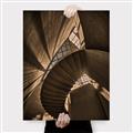 Picture of Muted Sun's Rays on Stairs _GroupedProduct_Rectangle_Portrait_Photography _GroupedProduct_Rectangle_Portrait_Canvas_