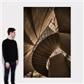 Picture of Muted Sun's Rays on Stairs _GroupedProduct_Rectangle_Portrait_Photography _GroupedProduct_Rectangle_Portrait_Canvas_