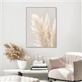 Picture of Creamy Petal Pampas I _GroupedProduct_Rectangle_Portrait_Photography _GroupedProduct_Rectangle_Portrait_Canvas_Framed_