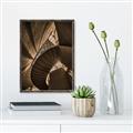 Picture of Muted Sun's Rays on Stairs _GroupedProduct_Rectangle_Portrait_Photography _GroupedProduct_Rectangle_Portrait_Canvas_Framed_