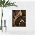 Picture of Muted Sun's Rays on Stairs _GroupedProduct_Rectangle_Portrait_Photography _GroupedProduct_Rectangle_Portrait_Canvas_Framed_