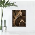 Picture of Muted Sun's Rays on Stairs _GroupedProduct_Rectangle_Portrait_Photography _GroupedProduct_Rectangle_Portrait_Canvas_Framed_