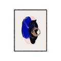 Picture of Blue and Black Echoes _GroupedProduct_Rectangle_Portrait_Canvas_Framed_