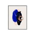 Picture of Blue and Black Echoes _GroupedProduct_Rectangle_Portrait_Canvas_Framed_