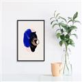 Picture of Blue and Black Echoes _GroupedProduct_Rectangle_Portrait_Canvas_Framed_