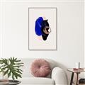 Picture of Blue and Black Echoes _GroupedProduct_Rectangle_Portrait_Canvas_Framed_